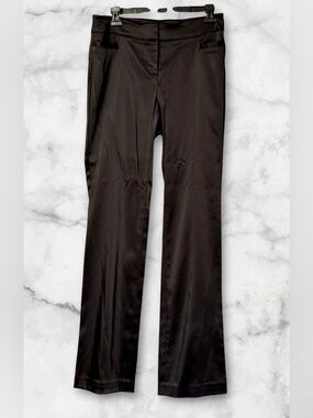 EUC Cache Satin Trousers SZ 6 Black